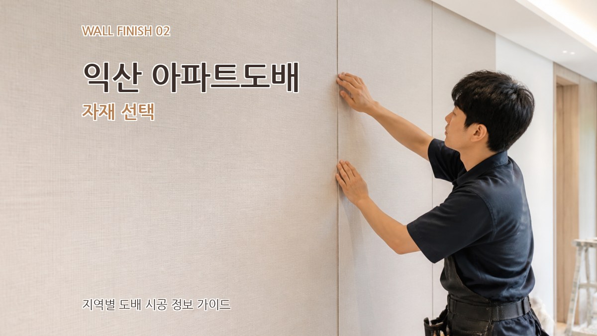 익산 아파트도배 자재 선택