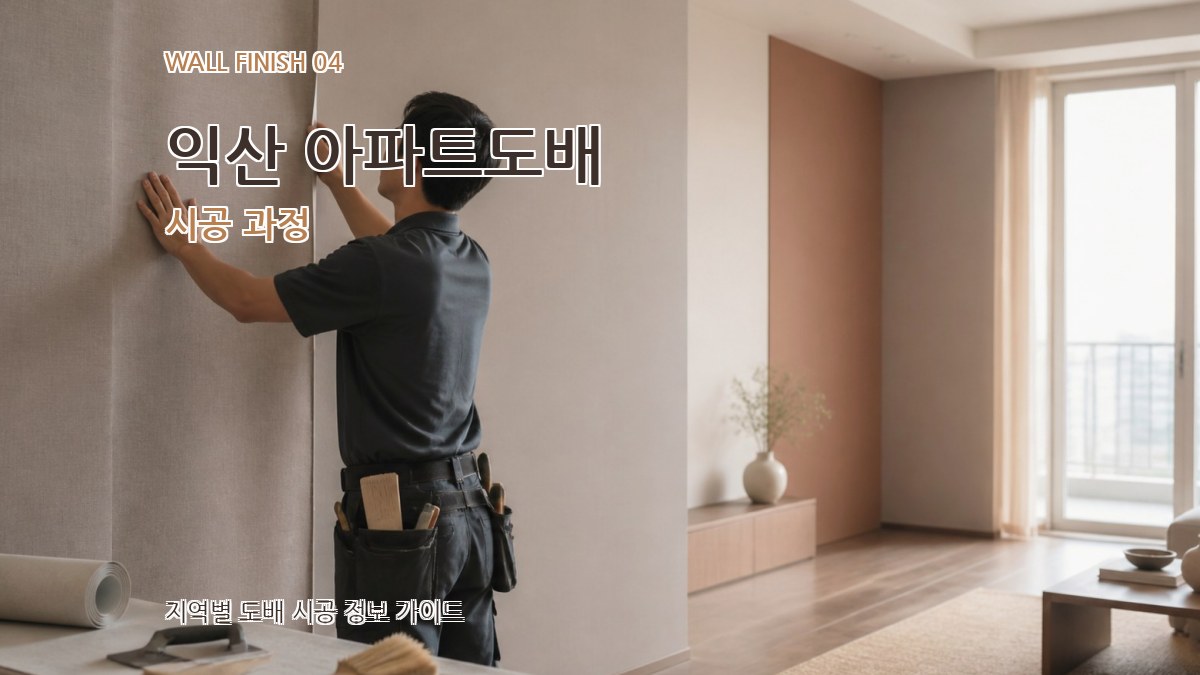 익산 아파트도배 시공 과정
