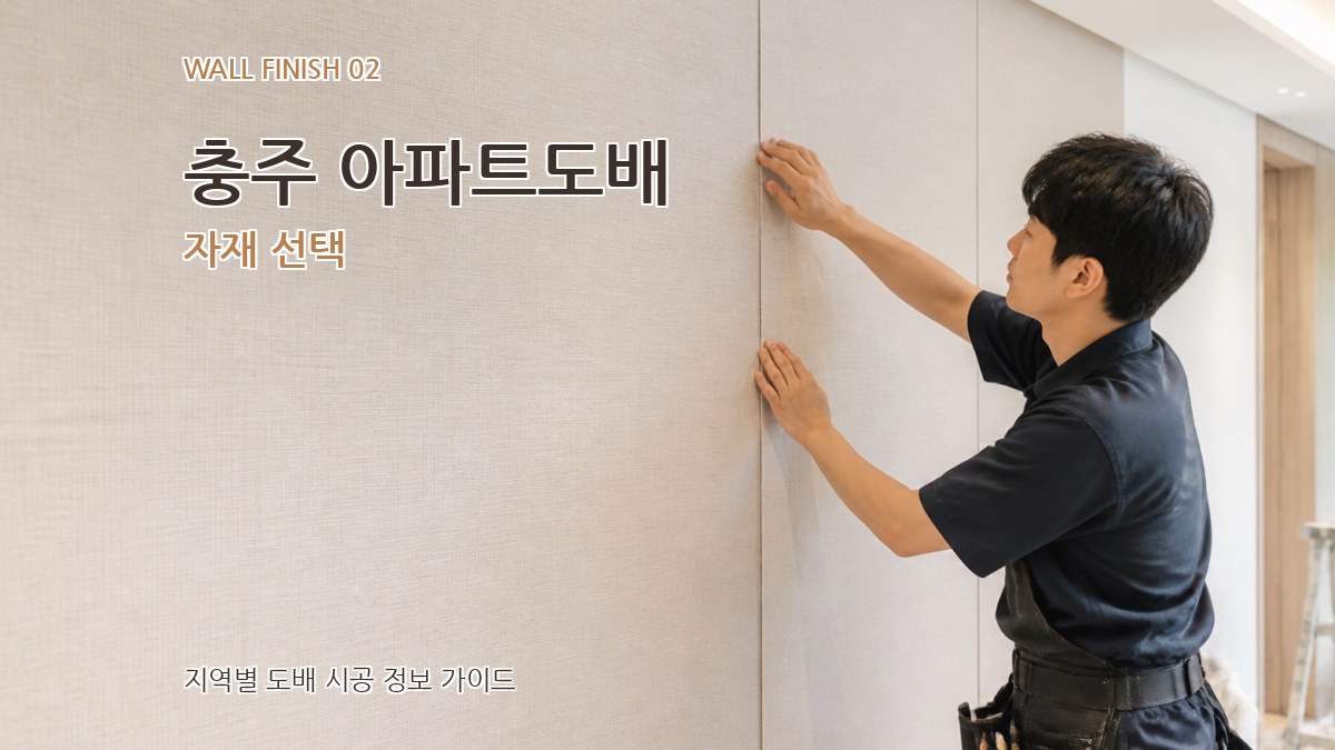충주 아파트도배 자재 선택