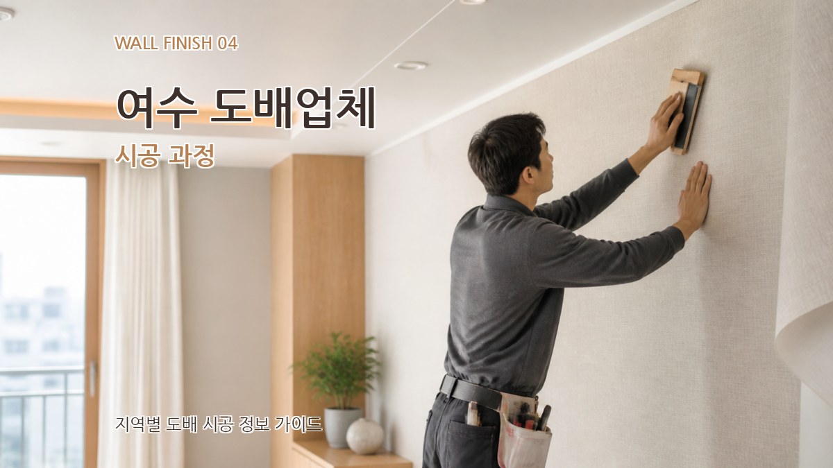 여수 도배업체 시공 과정
