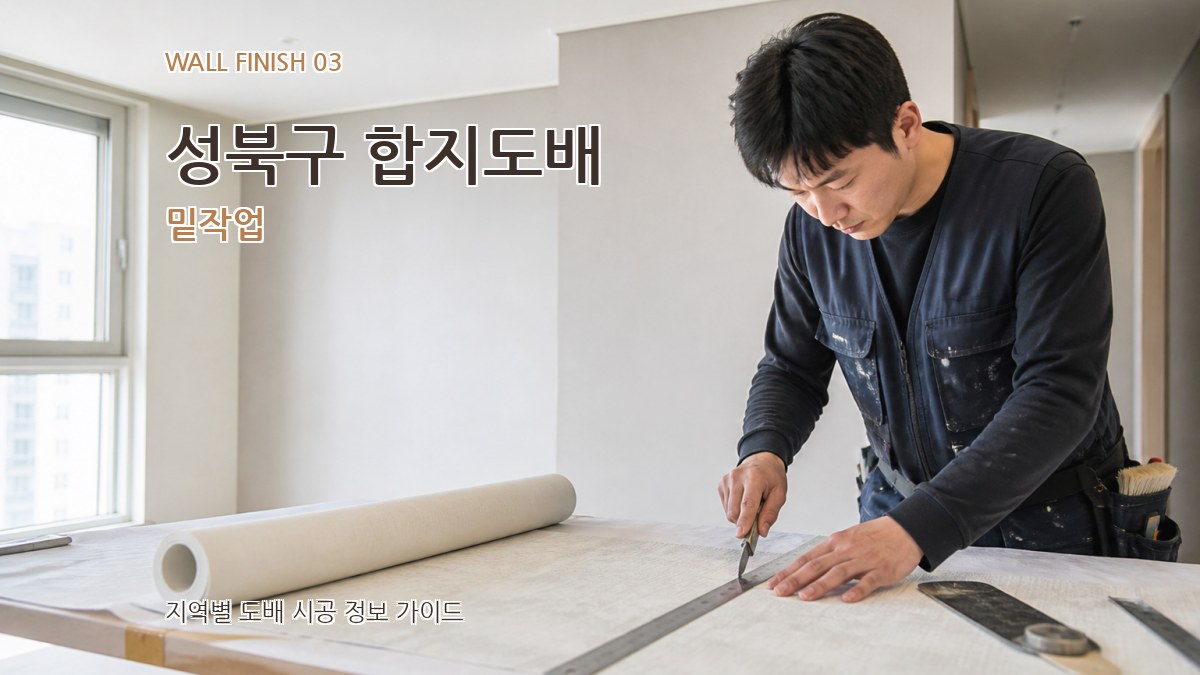 성북구 합지도배 밑작업