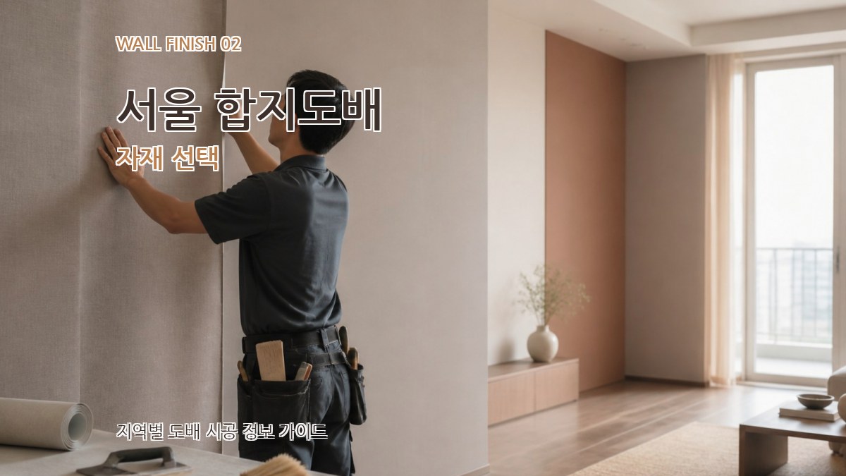 서울 합지도배 자재 선택