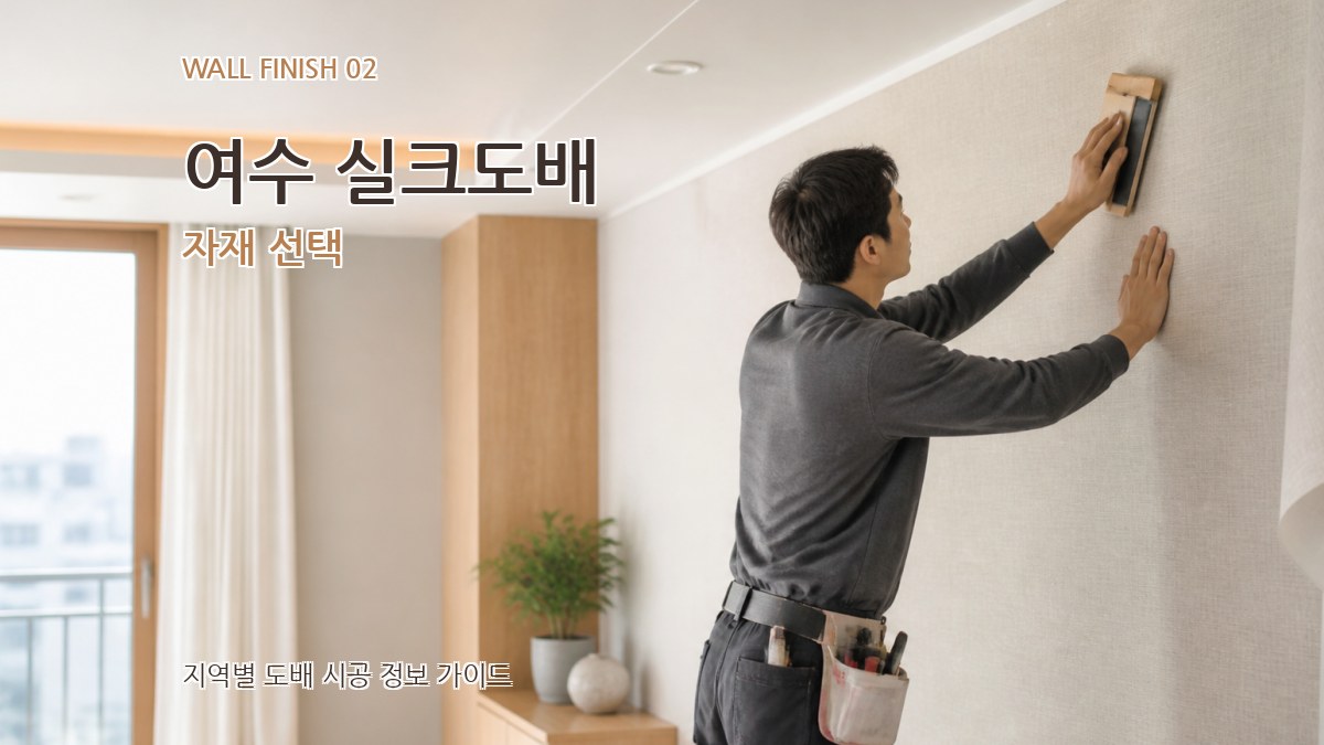 여수 실크도배 자재 선택