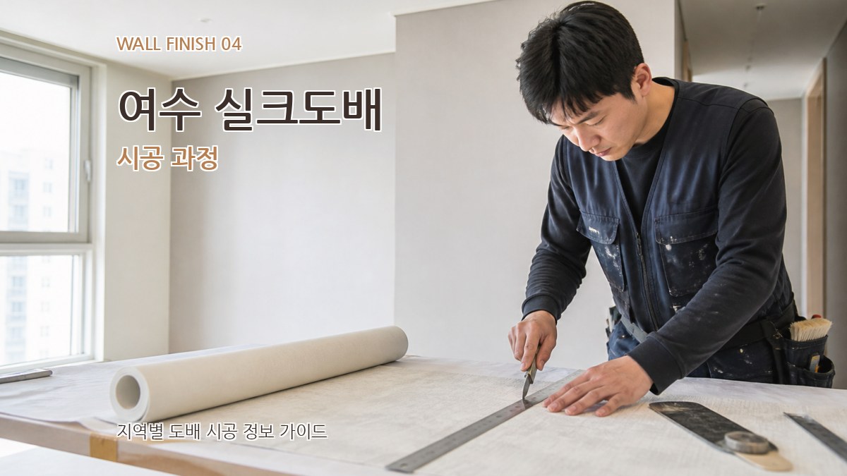 여수 실크도배 시공 과정