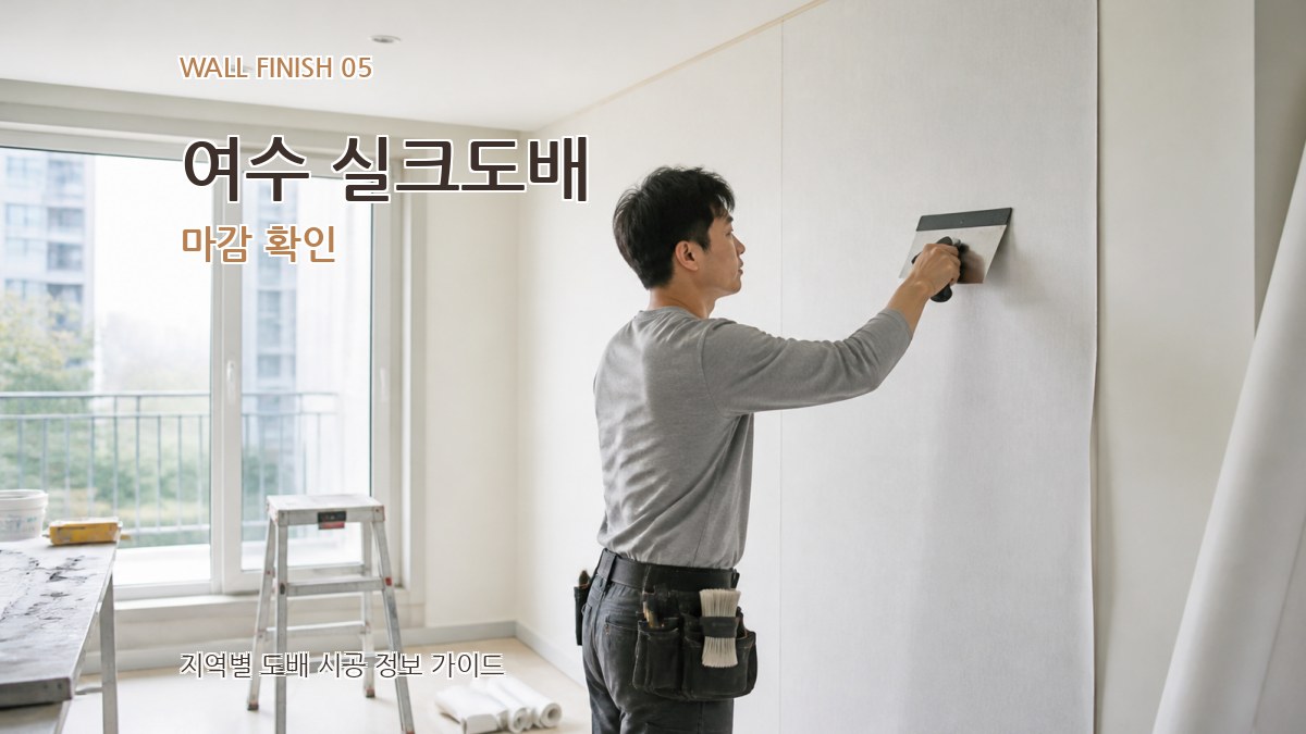 여수 실크도배 마감 확인