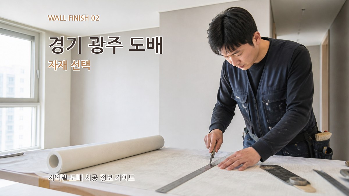 경기 광주 도배 자재 선택