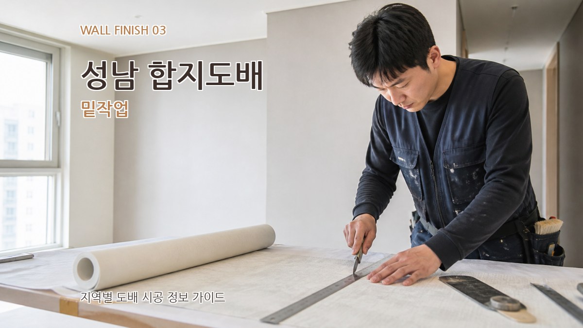 성남 합지도배 밑작업