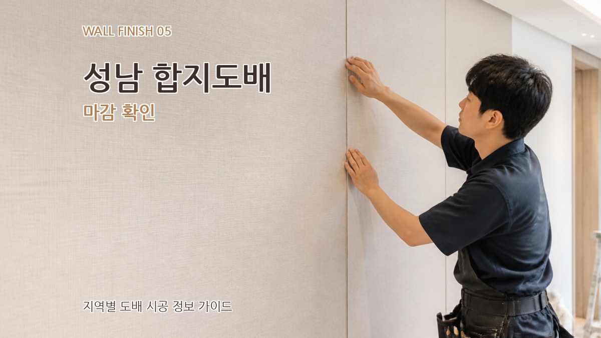 성남 합지도배 마감 확인