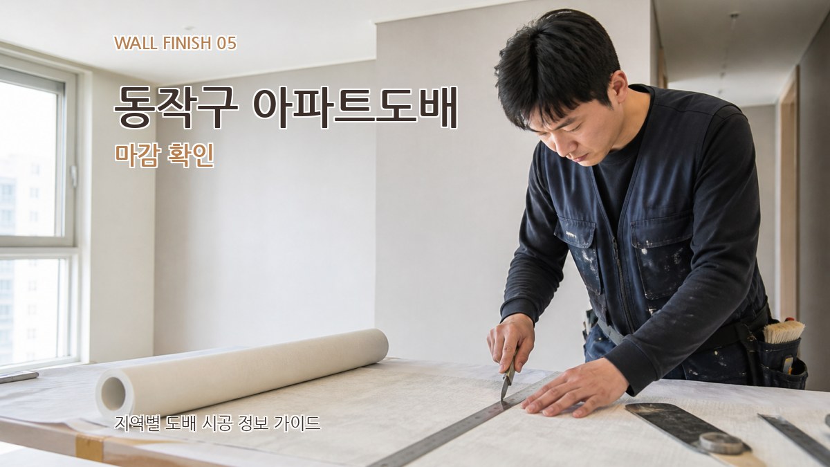 동작구 아파트도배 마감 확인