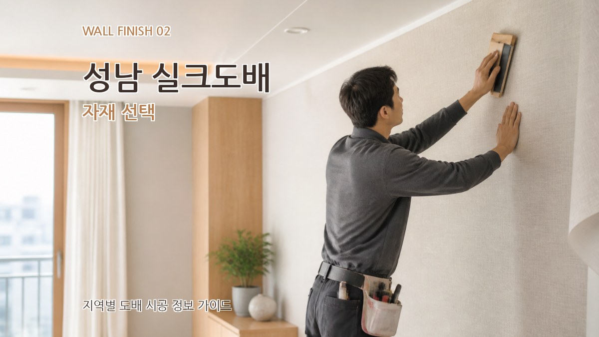 성남 실크도배 자재 선택