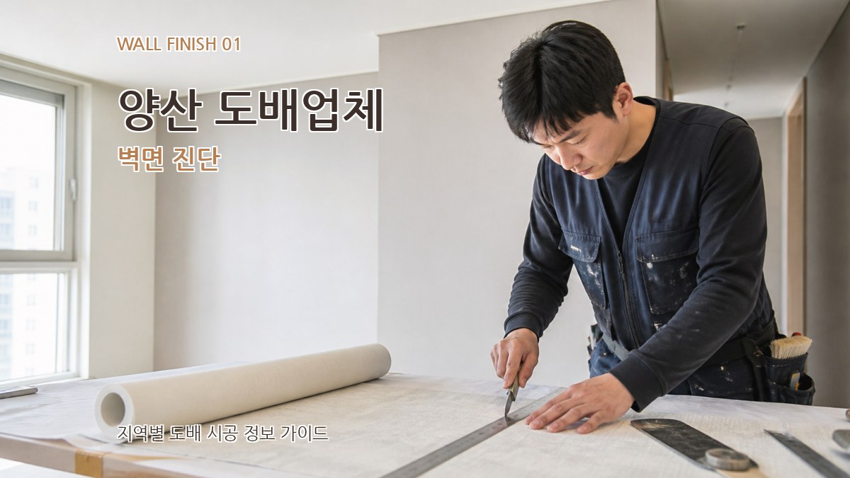양산 도배업체 벽면 진단