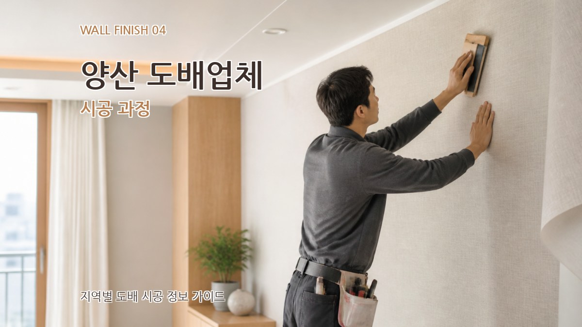 양산 도배업체 시공 과정