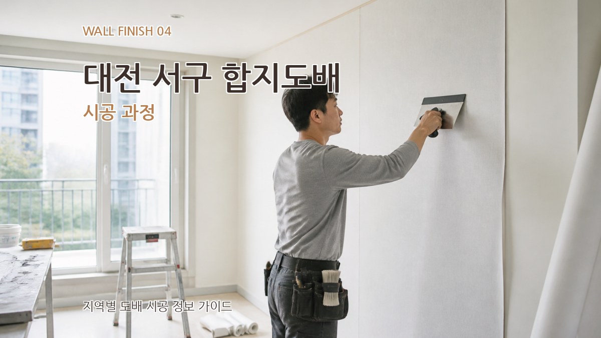 대전 서구 합지도배 시공 과정