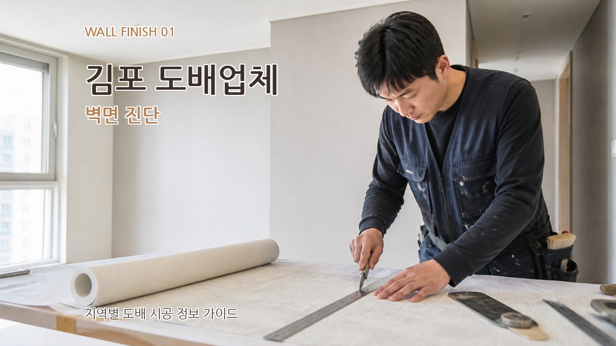 김포 도배업체 벽면 진단