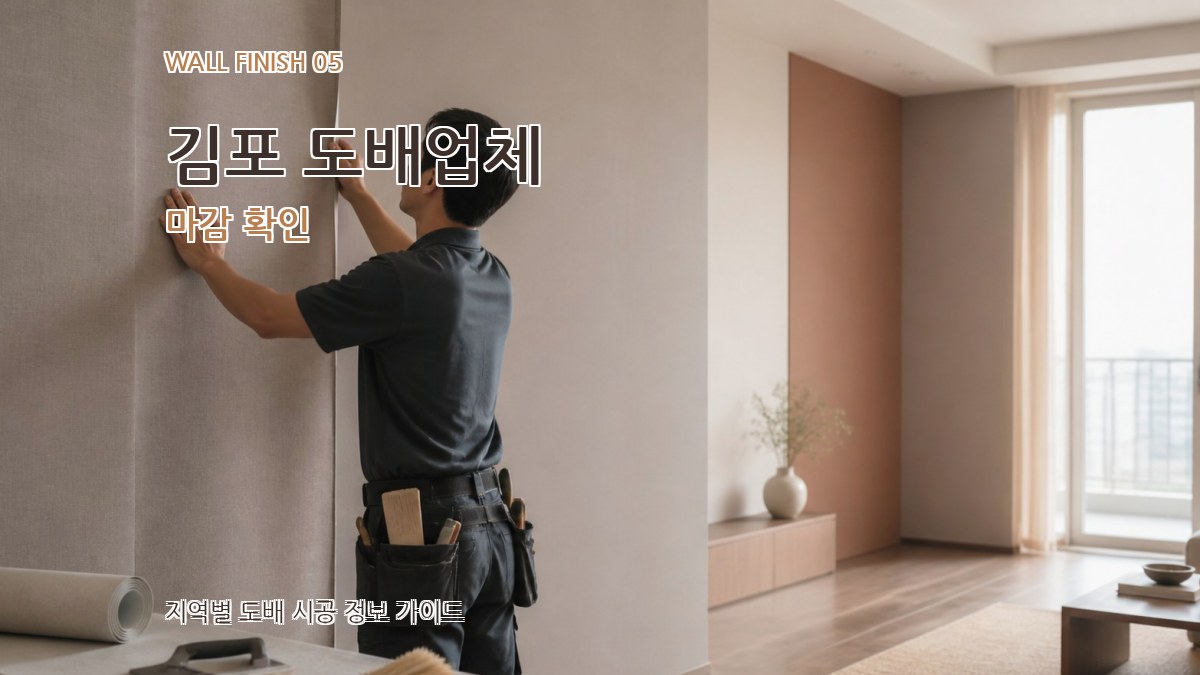 김포 도배업체 마감 확인