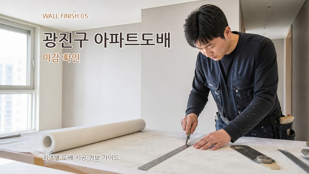 광진구 아파트도배 마감 확인