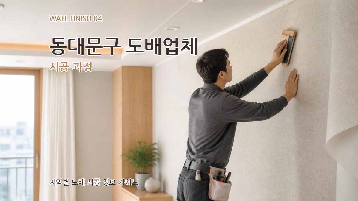 동대문구 도배업체 시공 과정