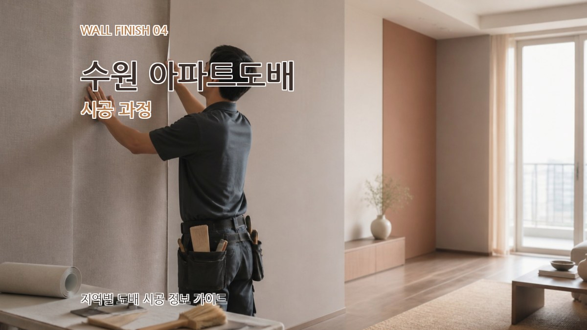 수원 아파트도배 시공 과정