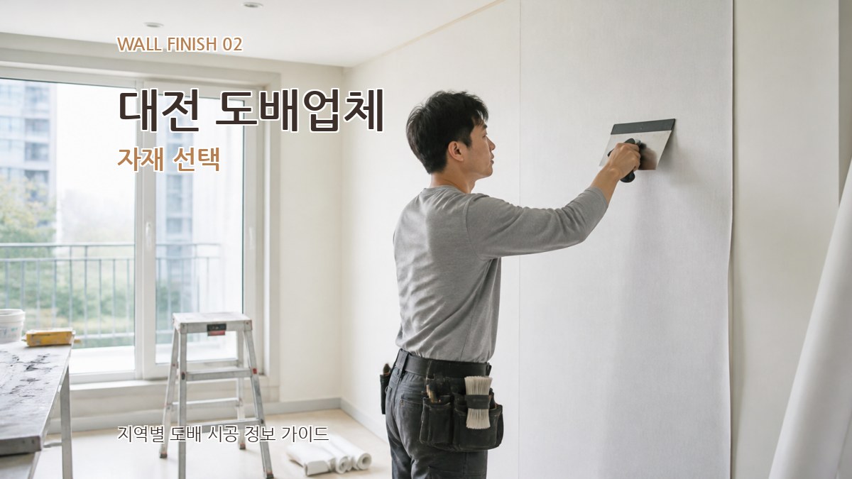 대전 도배업체 자재 선택