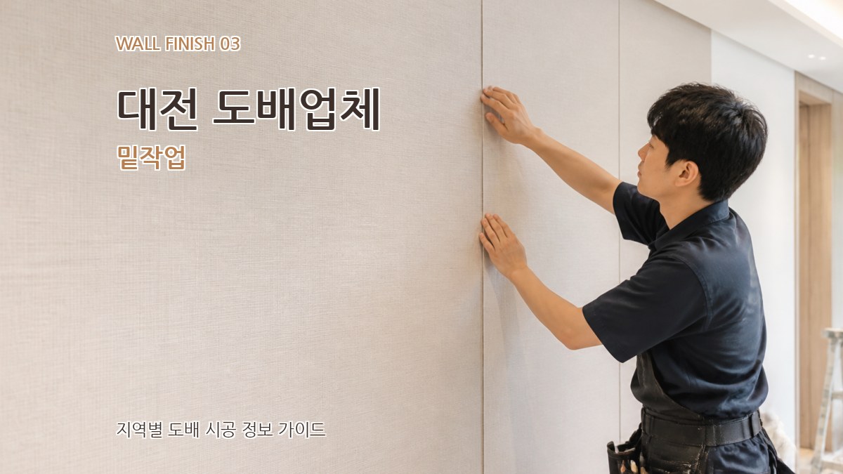 대전 도배업체 밑작업