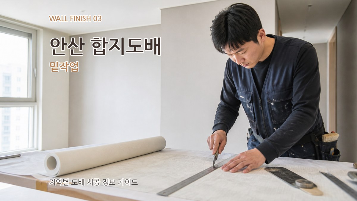 안산 합지도배 밑작업