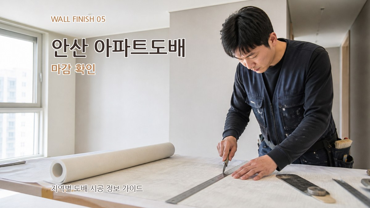 안산 아파트도배 마감 확인
