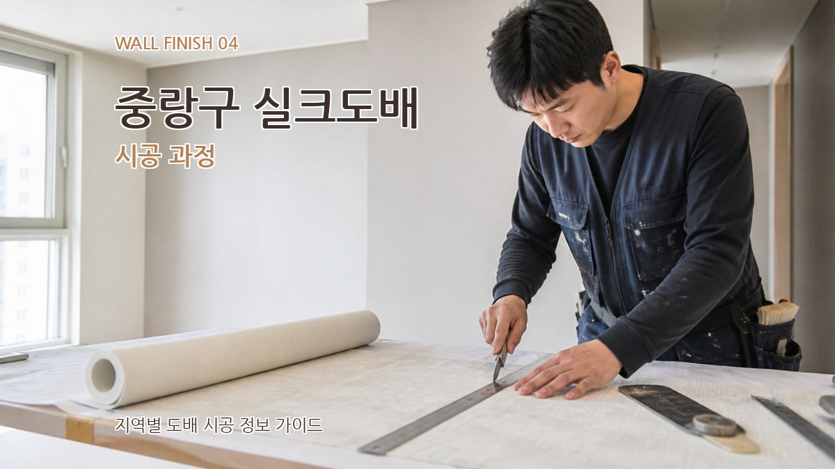 중랑구 실크도배 시공 과정