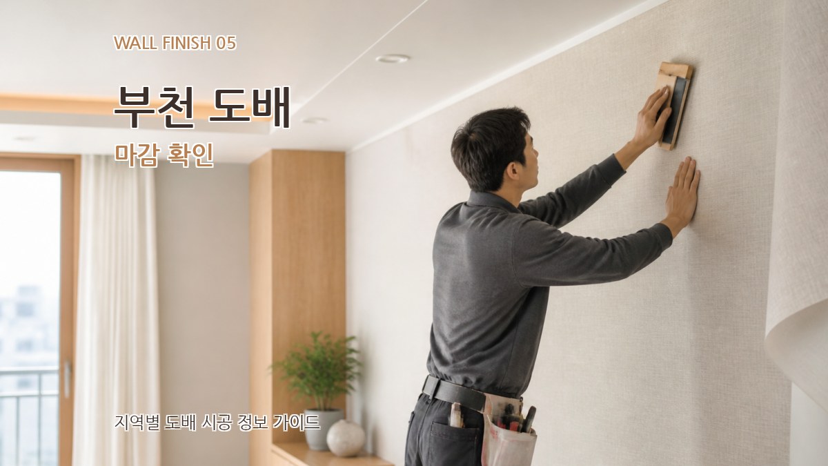 부천 도배 마감 확인