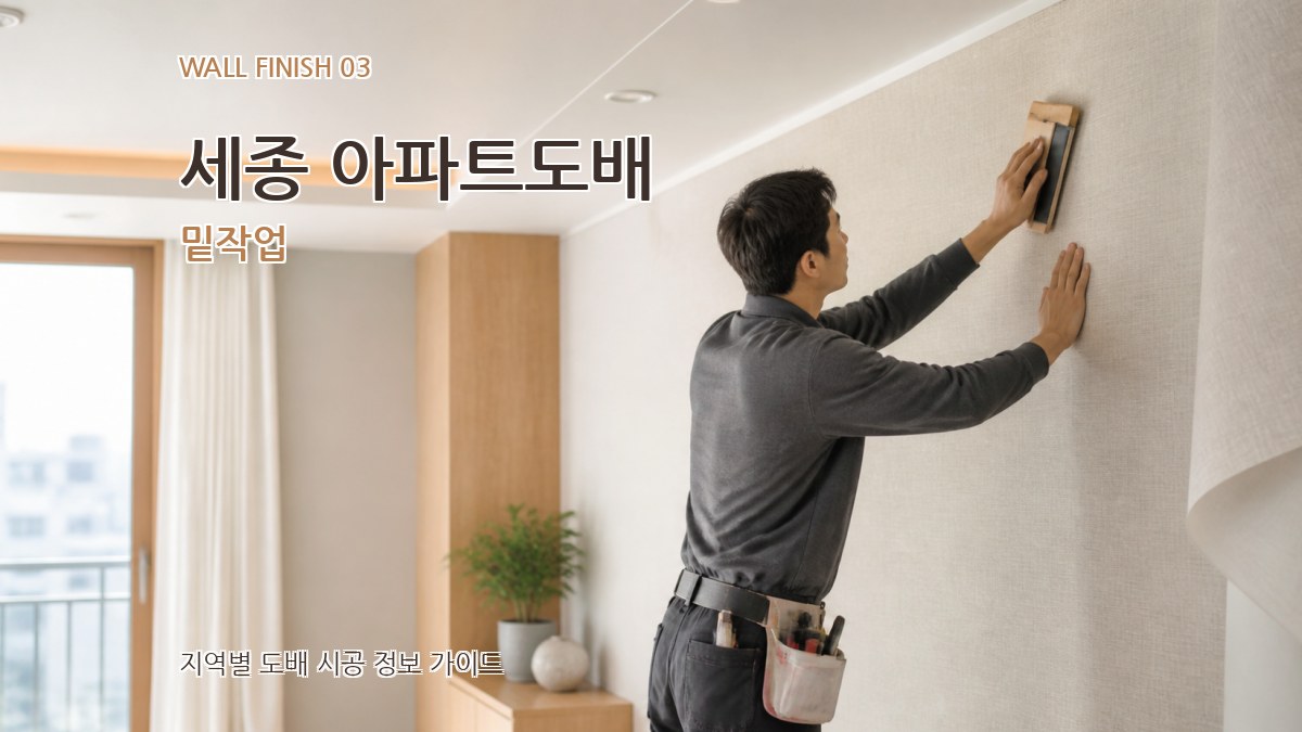 세종 아파트도배 밑작업