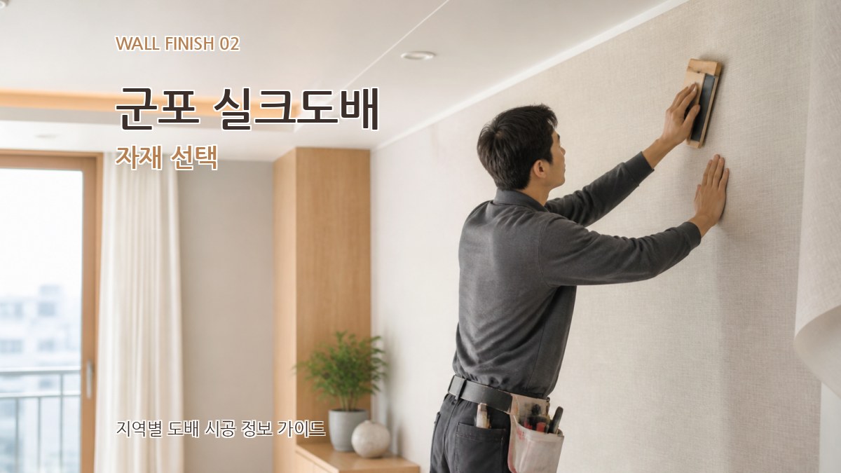 군포 실크도배 자재 선택