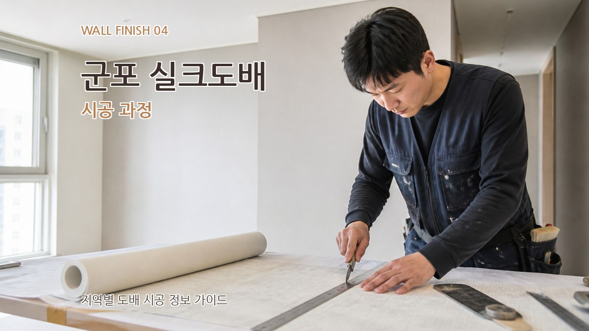 군포 실크도배 시공 과정