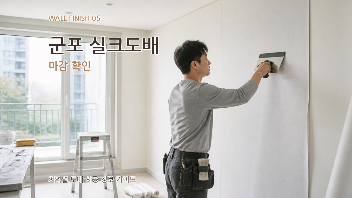군포 실크도배 마감 확인