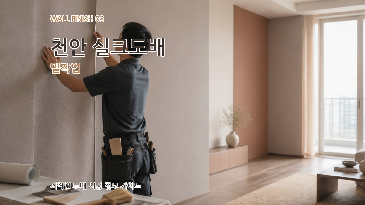 천안 실크도배 밑작업