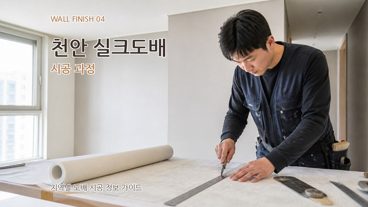 천안 실크도배 시공 과정
