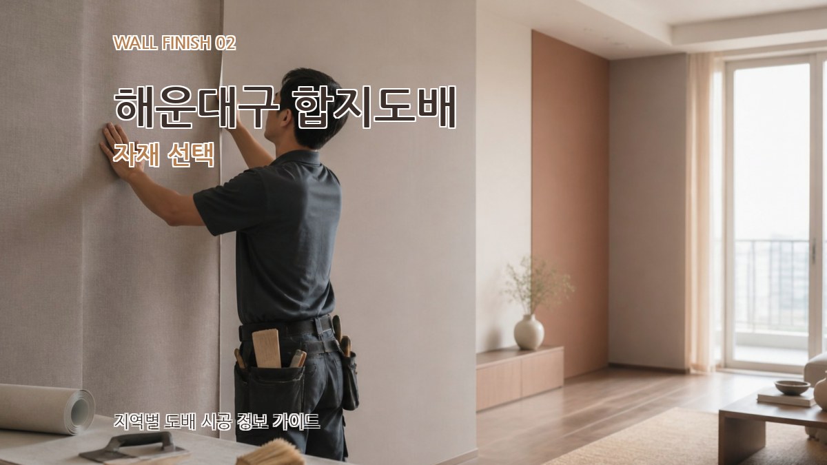 해운대구 합지도배 자재 선택