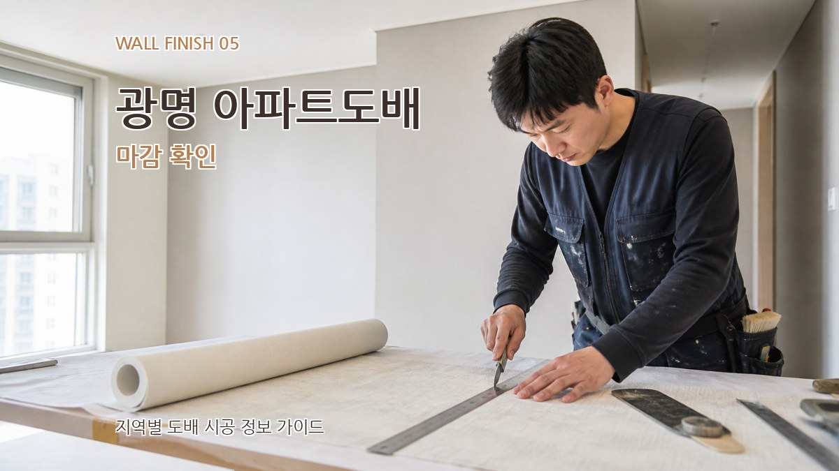 광명 아파트도배 마감 확인
