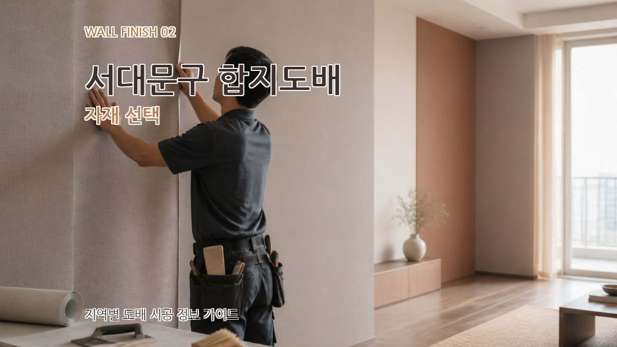 서대문구 합지도배 자재 선택