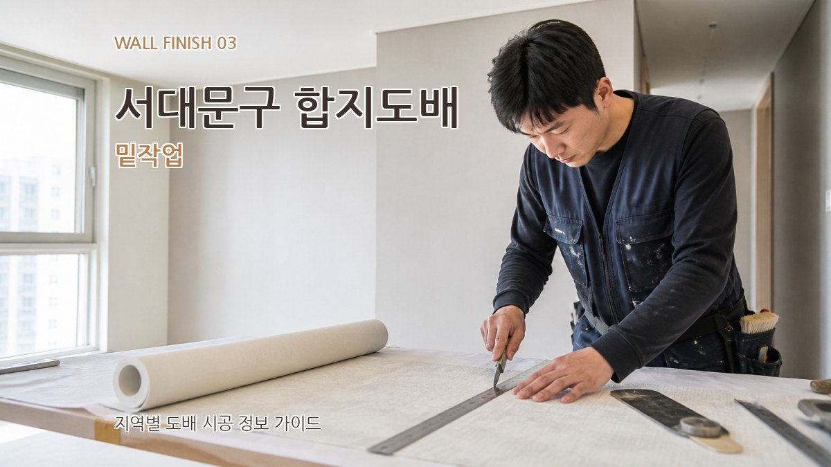 서대문구 합지도배 밑작업