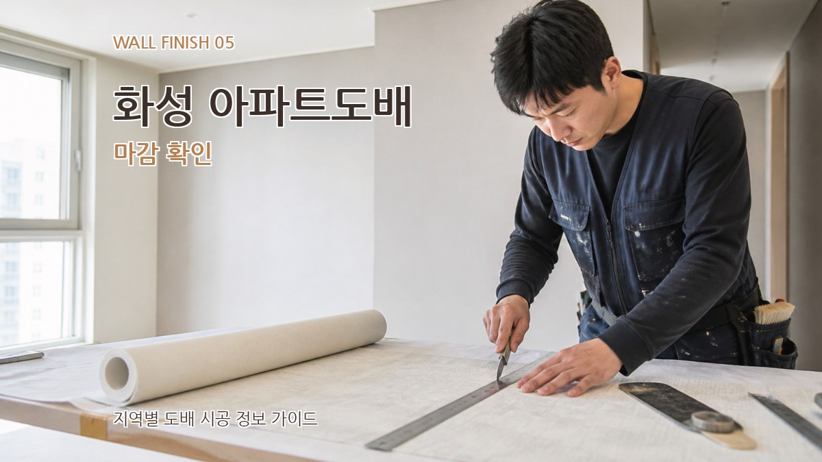 화성 아파트도배 마감 확인