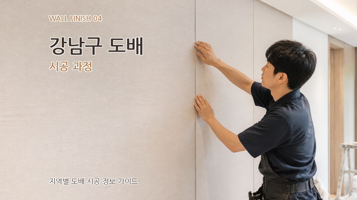 강남구 도배 시공 과정