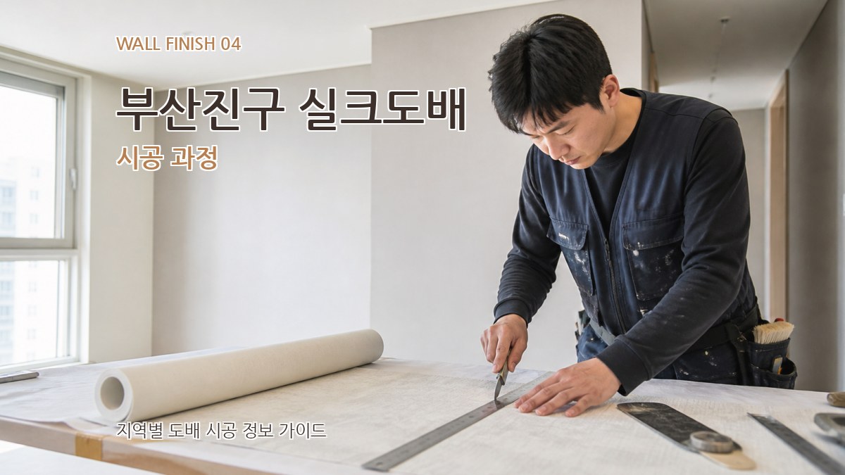부산진구 실크도배 시공 과정