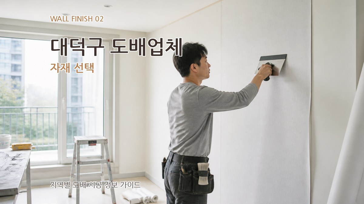 대덕구 도배업체 자재 선택