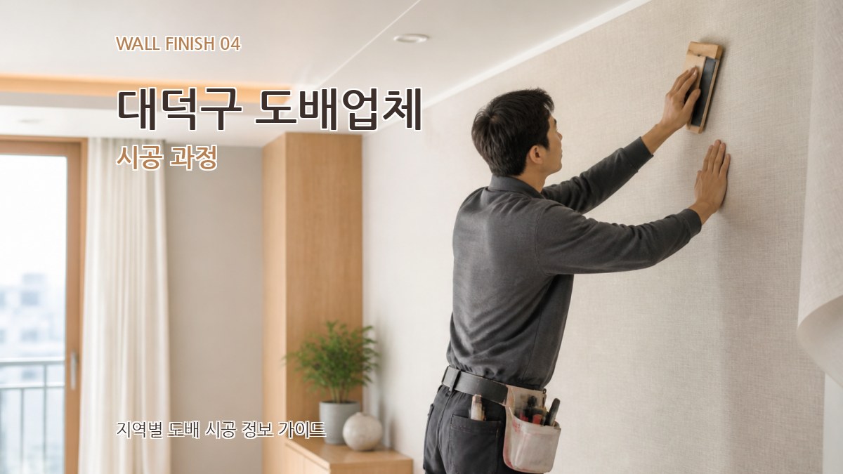 대덕구 도배업체 시공 과정