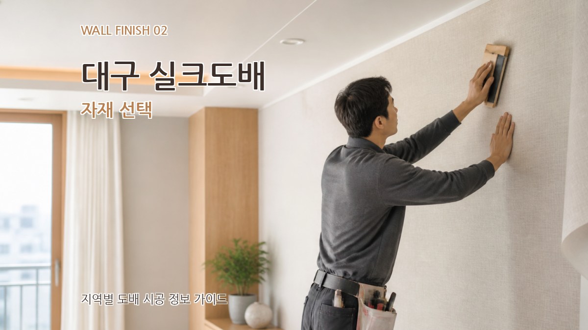 대구 실크도배 자재 선택