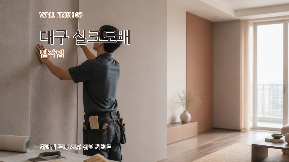 대구 실크도배 밑작업