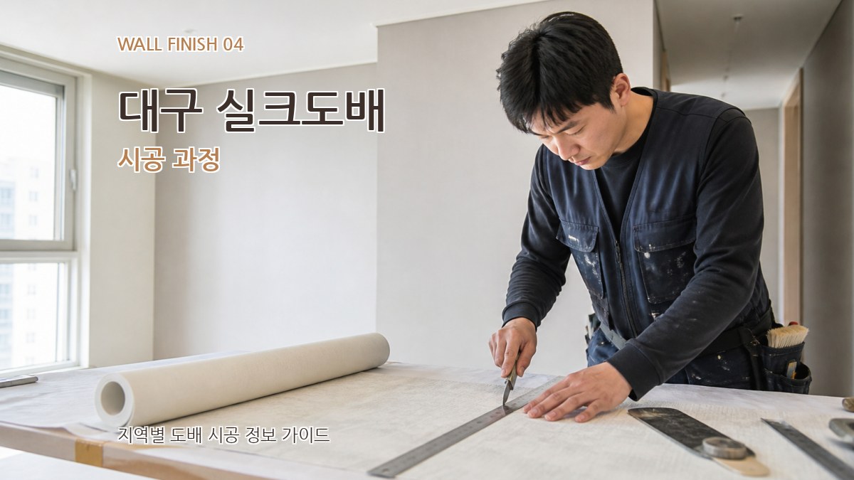 대구 실크도배 시공 과정