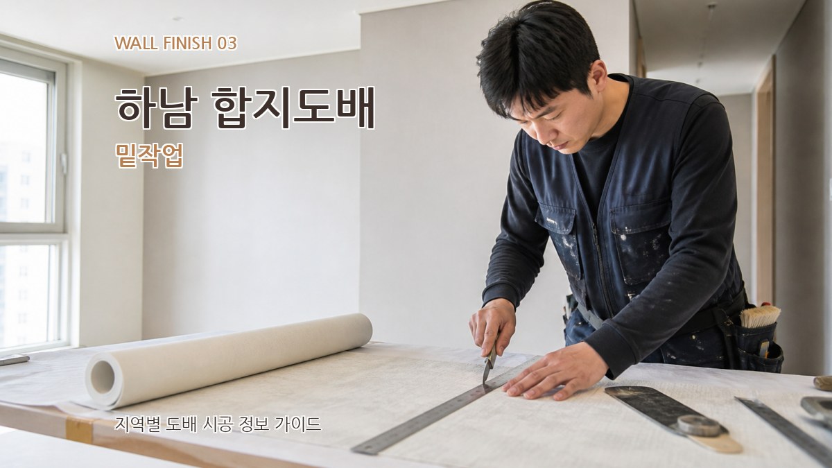 하남 합지도배 밑작업
