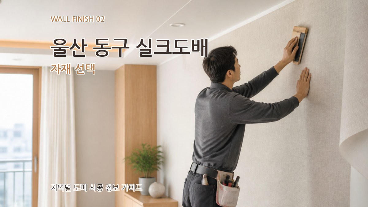 울산 동구 실크도배 자재 선택
