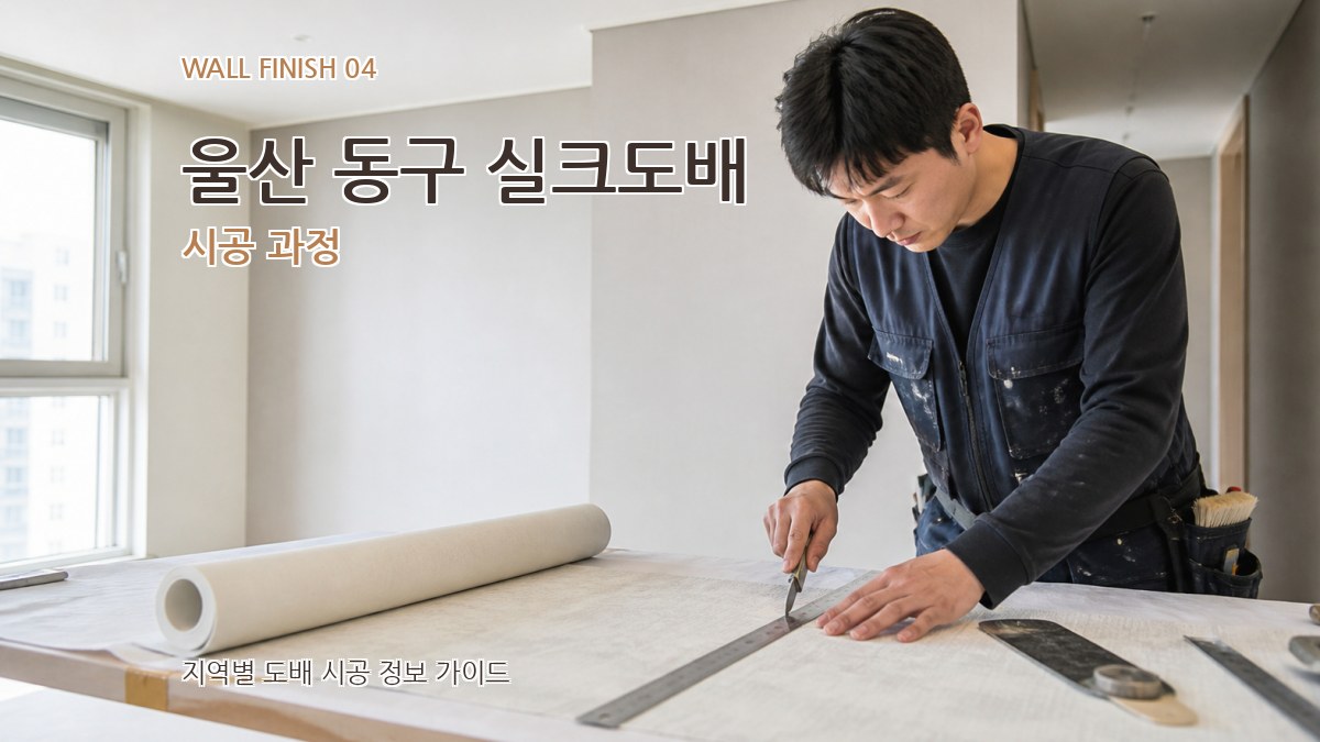 울산 동구 실크도배 시공 과정