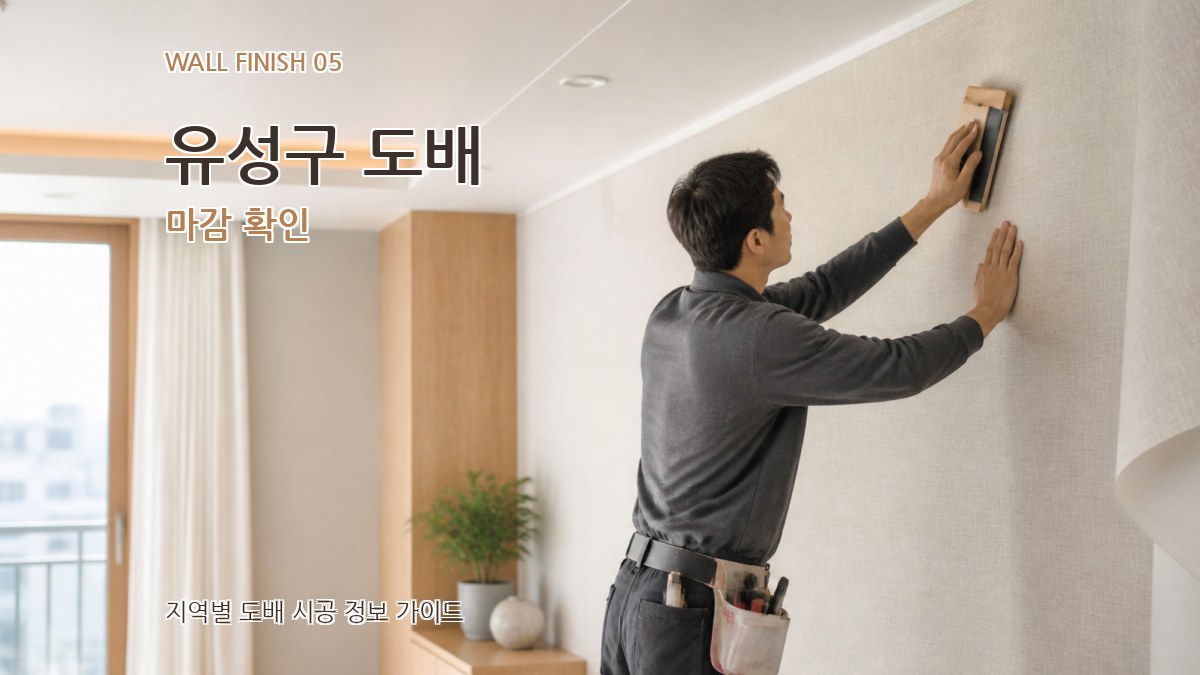 유성구 도배 마감 확인